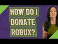 How do I donate Robux? image