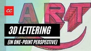 3D lettering (one point perspective)