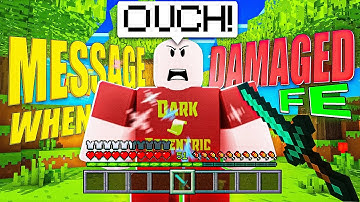 Roblox Fe Script Showcase: Chat When Damaged