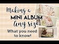 How I start my Mini Albums | Measurements | My Rules of Thumb