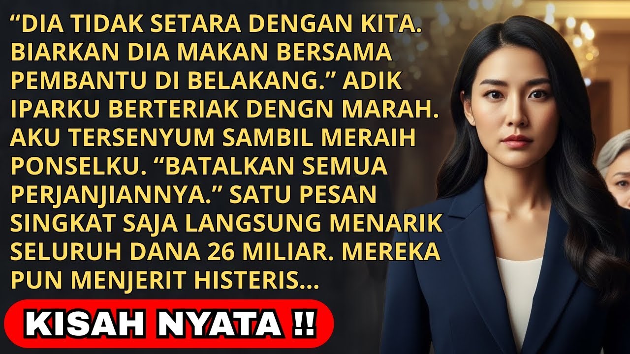 "BIARKAN DIA MAKAN SAMA PEMBANTU DIBELAKANG" TERIAK ADIK IPAR - AKU BUAT SATU PANGGILAN BUATNYA SYOK