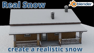 Create a Realistic Snow Using Blender || Blender 2.90 Tutorial