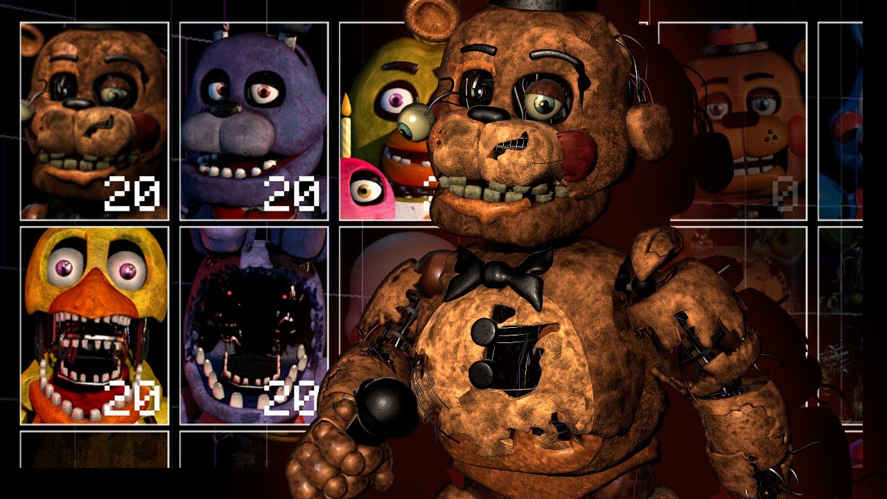 слияние Withered Freddy и Toy Freddy (UCN Мод)
