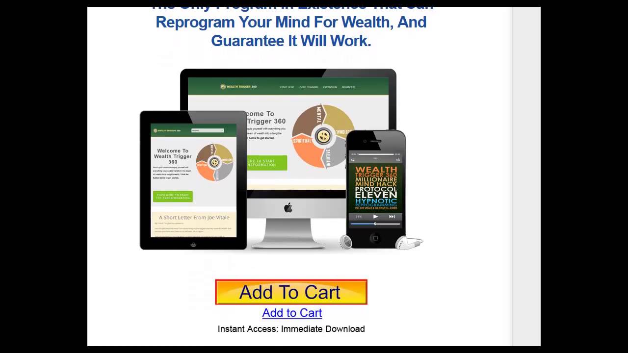 Wealth Trigger 360 Review, Joe Vitale and Steve G Jones- Wealth Trigger 360 Sends You Into Orbit!