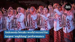 Indonesia breaks world record for largest ‘angklung’ performance