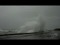 08-22-2021 Newport, RI - TS Henri - Absolutely Insane Waves - Roads Closed - Splashing Cars