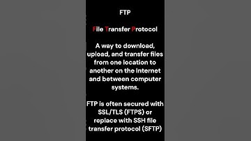 Definitions - File Transfer Protocol
