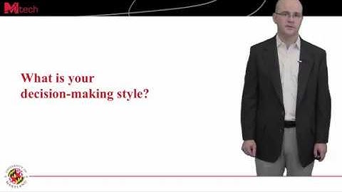 What is your decision making style?