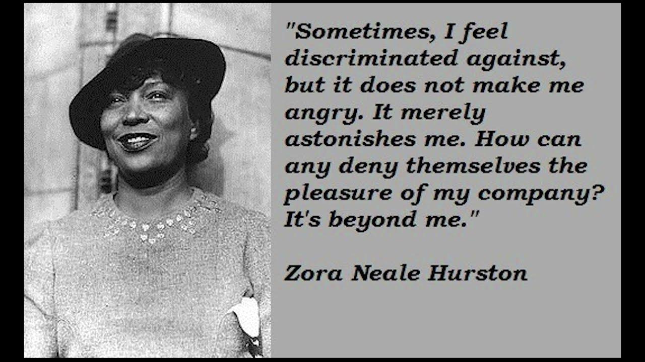 Hurston How It Feels To Be Colored Me Zora Neale Hurston life & How it Feels to Be Colored Me - YouTube