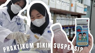 A day di Farmasi UGM : Praktikum Bikin Obat Suspensi