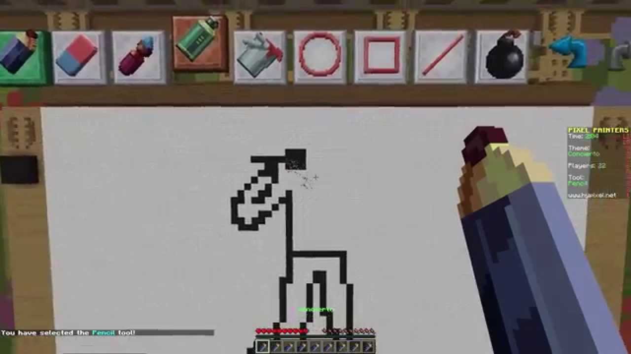 CONCURSO DE DIBUJO EN MINECRAFT - YouTube