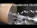 Making a wood screw chuck for my woodlathe - part 1