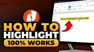 How To Highlight in Nitro PDF (𝟮𝟬𝟮𝟲) | 100% WORKS | NO Yapping, To The Point! | FAST & EASY