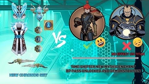 Shadow Fight 2 - New Chronos Set | Time Shifter Mythic Enchant | BP Pass Unlocked | Demonstration