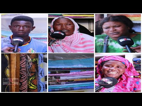 Préparation Tabaski à Thiès, les vendeurs de tissus se frottent les mains