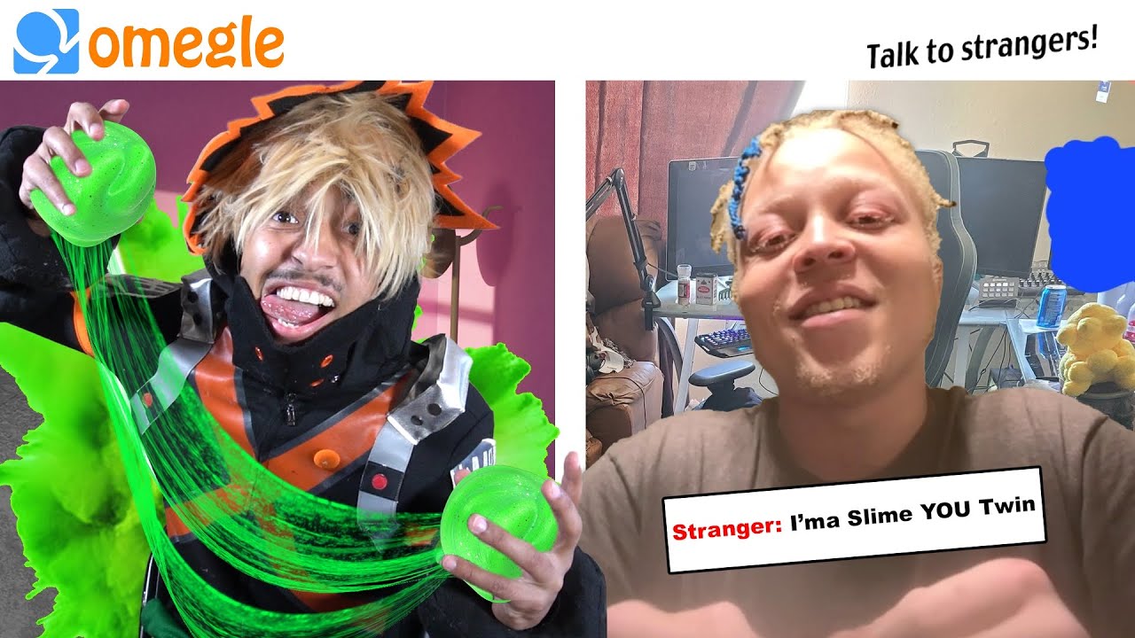 Бакуго делает слайм на OMEGLE