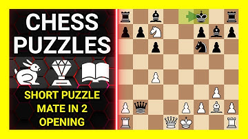 Chess Puzzles to Practice. Themes: Short puzzle, Mate in 2, Opening. Learn Chess