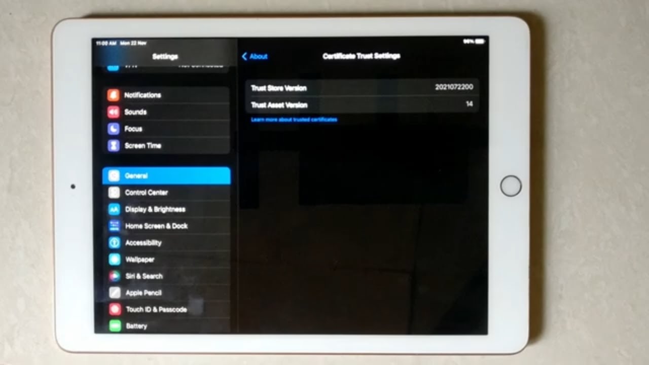 story様取iPad How To Check Trust Store Version Number On iPad - YouTube