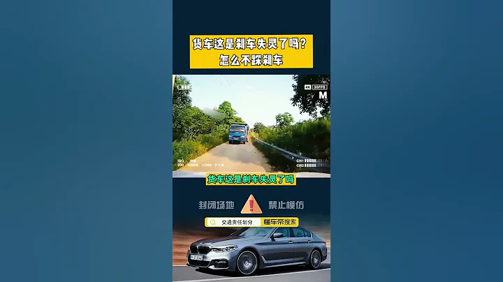 這貨車是煞車失靈嗎,怎麼不踩煞車 - 天天要聞