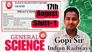 RRB ALP & Technician Previous Science Questions|తెలుగులో సరైన వివరణ|17th Aug 1st shift|#alp #science