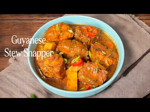 How To Make Stew Gray Snapper #guyaneserecipe #stew #villagecooking #countrycooking #fishrecipe