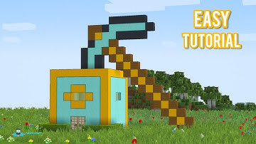 Minecraft Diamond Pickaxe Workshop Build (Tutorial)