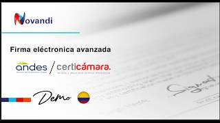 Firma electrónica avanzada / Certificadoras Andes & Certicámara