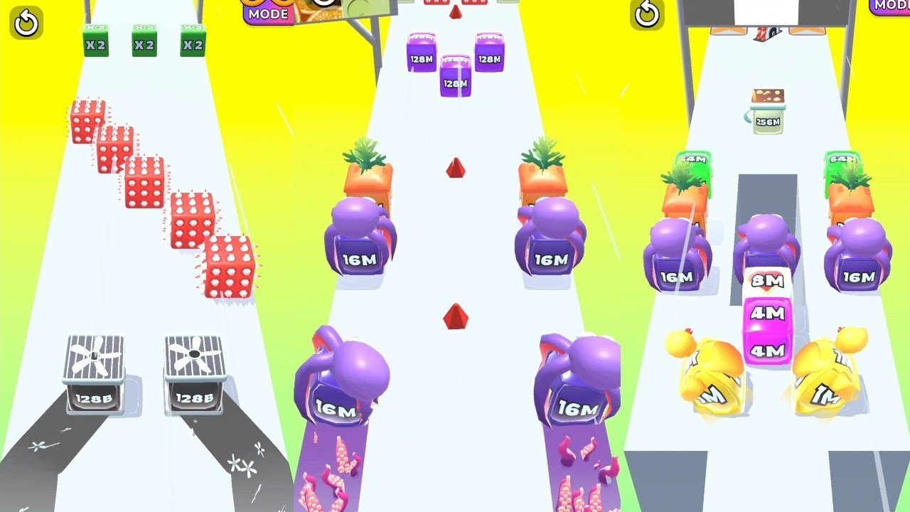 Jelly Run 2048 ULTIMATE Gameplay | 3 Shape Play Showdown! | 2048 To 16t Race Part-29