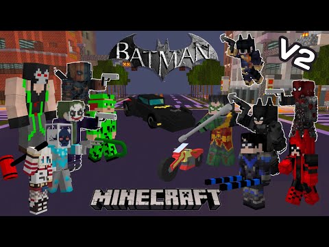 BATMAN ADDON V2 (RELEASE) ADDON/MOD IN Minecraft PE/BEDROCK For Android ...