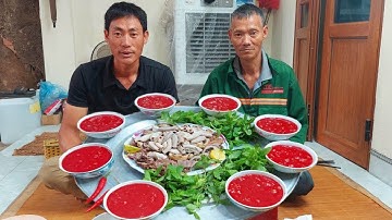 Thánh Ăn Tiết Canh.Làm Món Tiết Canh Lưỡi Lợn | Biển Nguyễn ngọc NB.