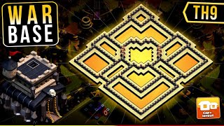 Desain Base Town Hall 9 (TH9) War Terkuat 2026 +COPYLINK | Diamond Layout - Clash of Clans