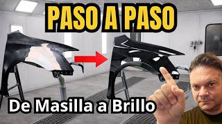 Cómo pintar tu auto como un profesional - TUTORIAL - Desde el masillado hasta el pulido