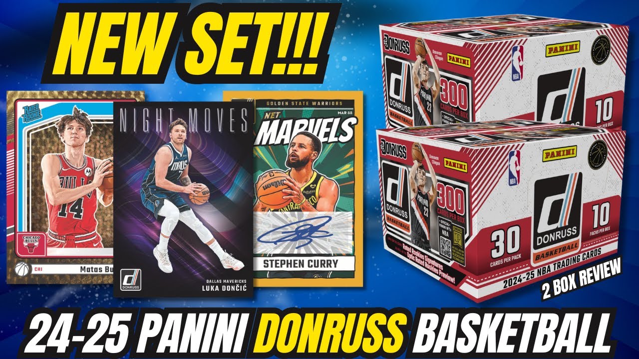 🚨FIRST LOOK!!!🚨 2024-25 Panini Donruss Basketball Hobby Box Review