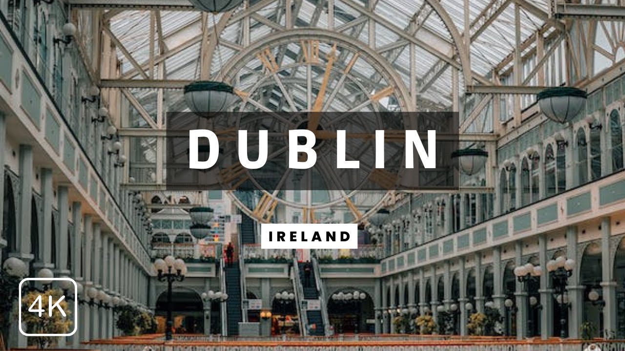 Dublin CITY TOUR | Stephen's Green Shopping Centre | 4K 60 FPS