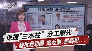 保捷三本柱 分工曝光 趙批義和團 綠反酸:那韓粉...【TVBS說新聞】20210203
