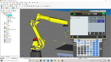 Programado rutina de robot fanuc(RoboGuide)
