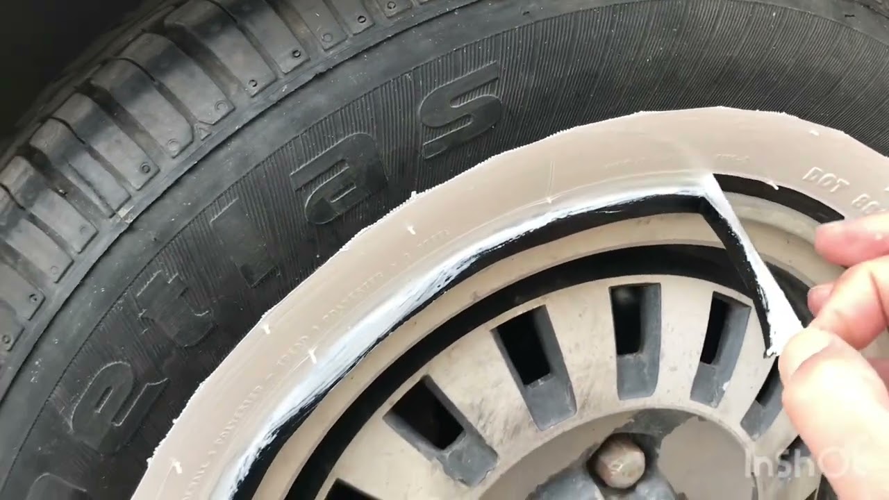 DIY / Renault 9 broadway/spring lastik yanak boyama 