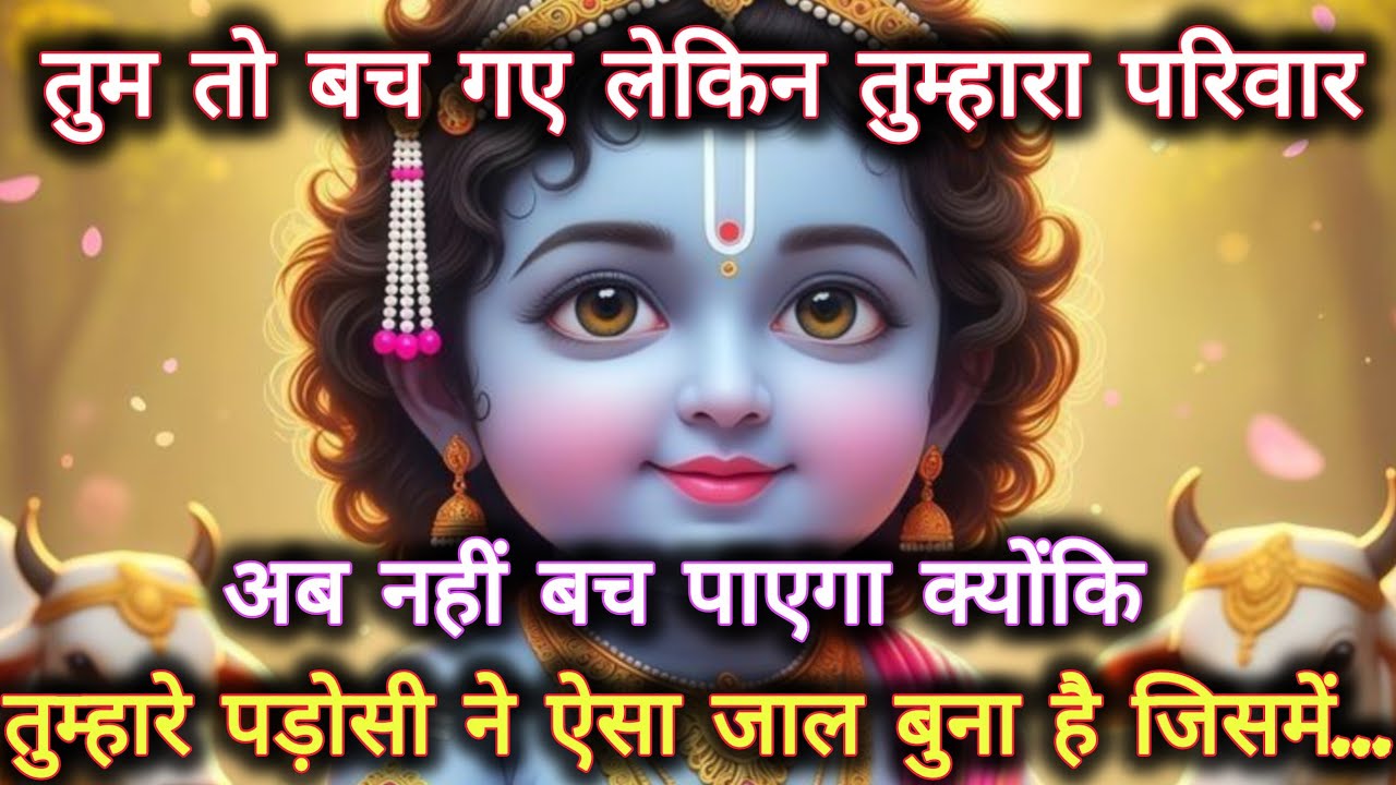 ||मेरे प्रिय||तुम तो बच गए लेकिन तुम्हारा परिवार अब नहीं बच...🌺lord Krishna divine message 🌺