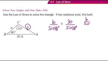 Given Two Angles and One Side AAS Ex 1