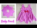 Hankerchief Baby Frock Cutting And Stitching|Handkerchief/ रुमाल Cut Baby Frock Tutorial