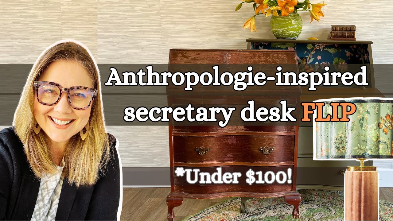 How to Create an Anthropologie-Inspired Secretary Desk for under $100! | House of Hackney Inspo