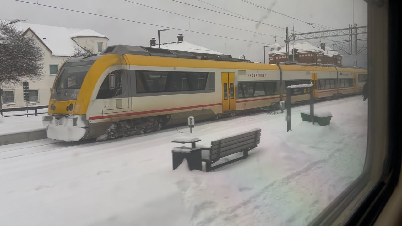 Resa med SJ Regionaltåg från Kalmar till Göteborg - Travel with SJ Regional train in Sweden