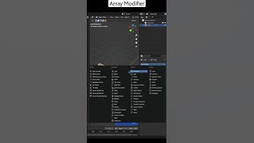 Short tutorial - Modifiers - Array Modifier