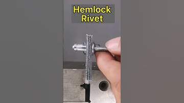 Huckbolt rivet and hemlock rivet