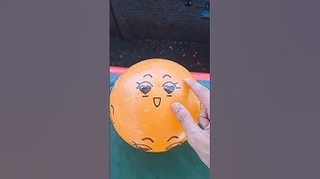 💛🧡💛 Will a water balloon explode if it rolls down from a tall building? 💥
