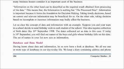 Class-XI Ch 9 Introduction to Database Management System Part 1