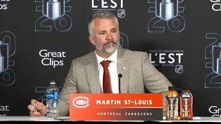 "I would like us to put more pucks on net, for sure" - Martin St-Louis
