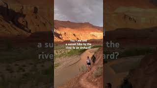 Desert sunset hike by the river with Pronghorn Expeditions