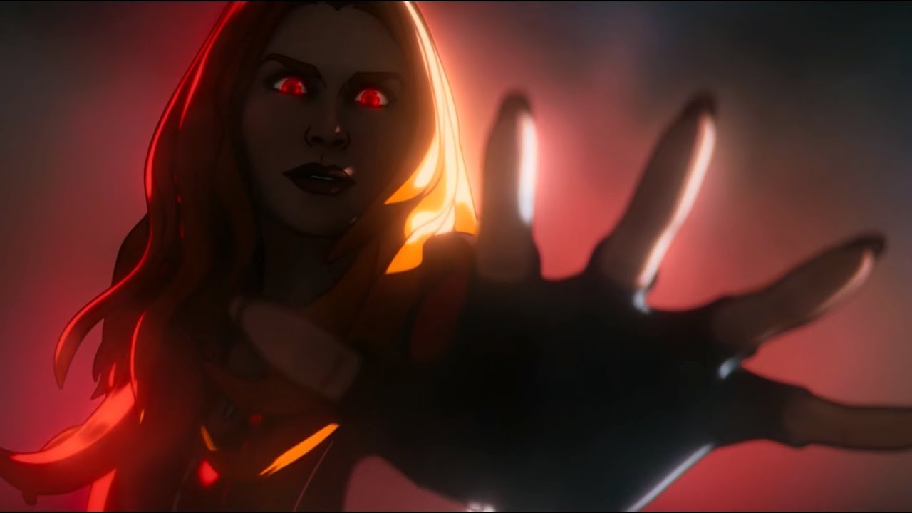 Scarlet Witch action scenes from the cartoons Compilation(1992