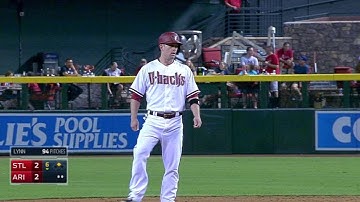 STL@ARI: Hill ties the game with an RBI double